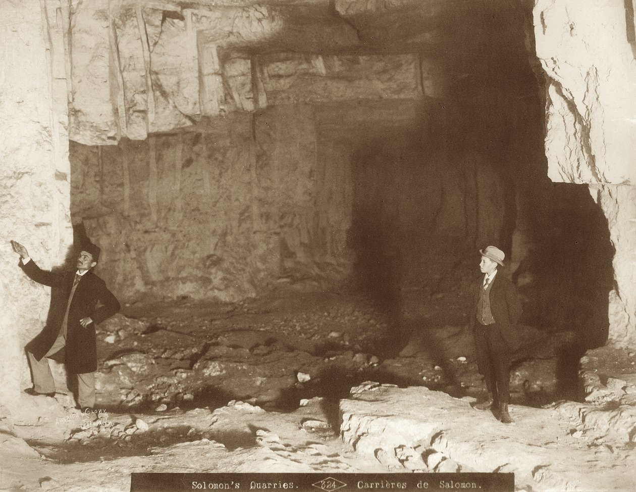 Zedekiahs Grot, Jeruzalem, 1898-1911 door American Photographer