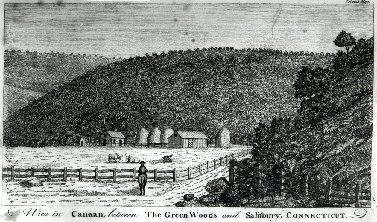 Een Boerderij in Canaan, Connecticut, uit 