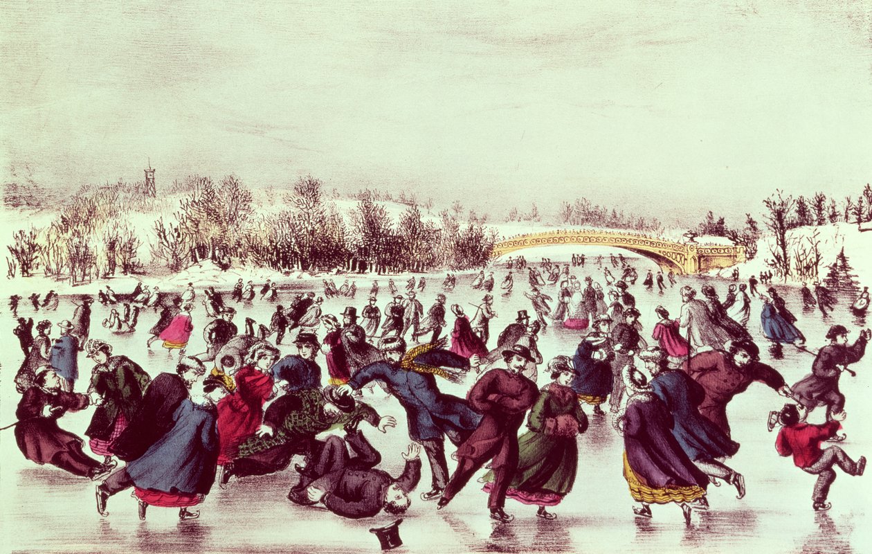 Central Park, Winter: Het Schaatscarnaval door American School