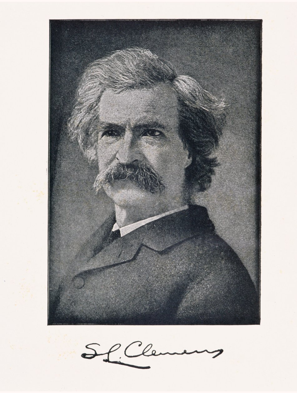 Mark Twain (pseudoniem van Samuel Langhorne Clemens) (1835-1910) door American School