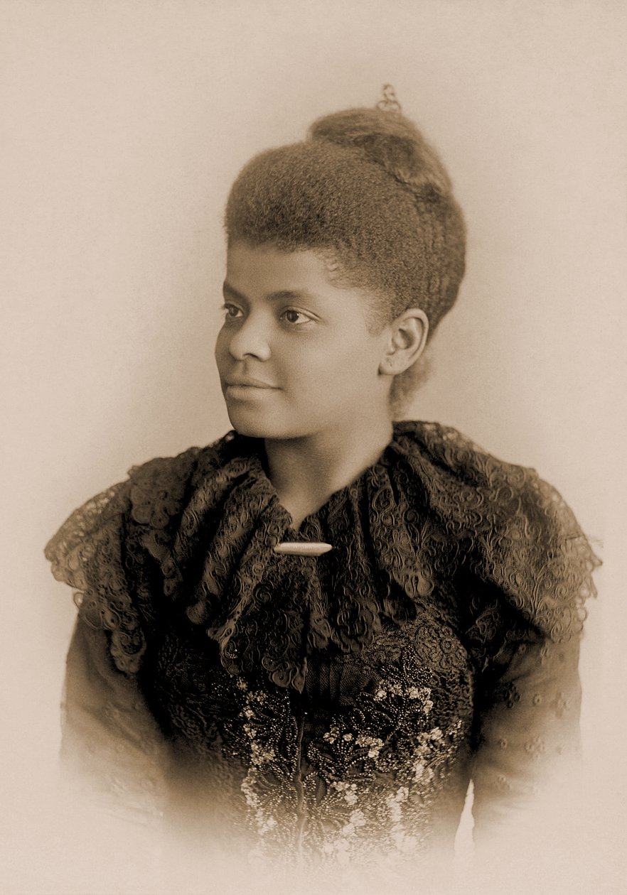 Portret van Ida B. Wells Barnett, ca. 1893 door American School