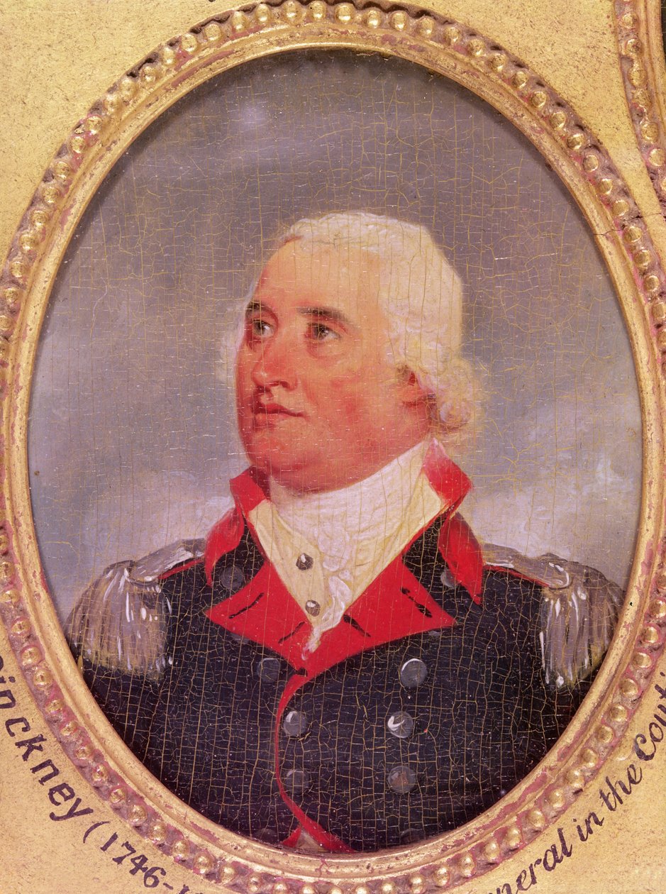 Portret van Generaal-majoor Charles C. Pinckney door American School