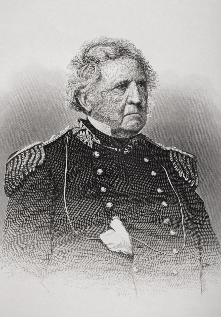 Portret van Winfield Scott (1786-1866) door American School