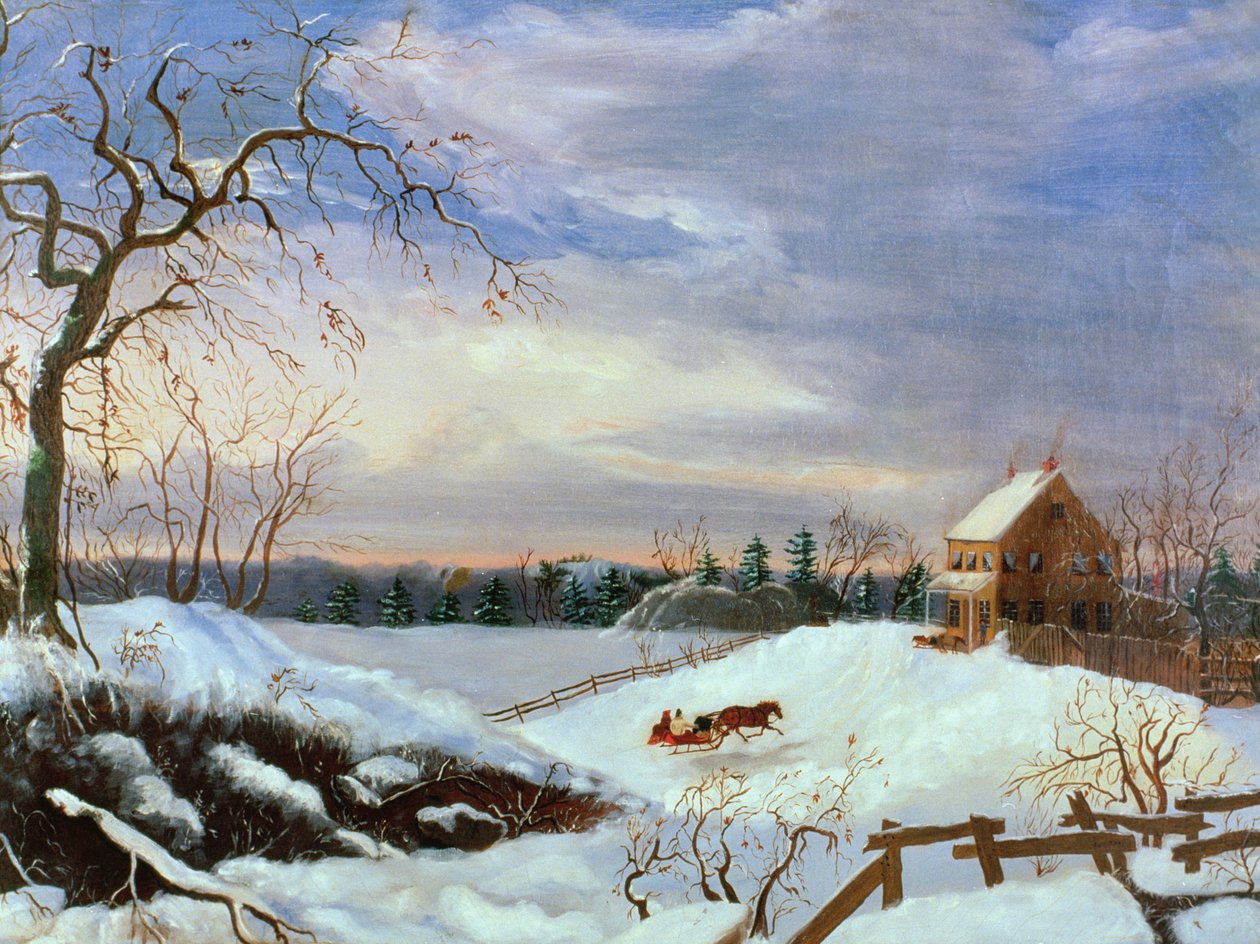 Sneeuwlandschap, New England door American School