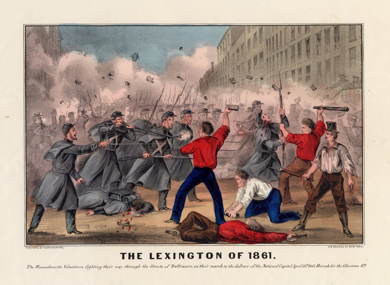 De Lexington van 1861, uitgegeven door Currier & Ives, ca. 1861 door American School