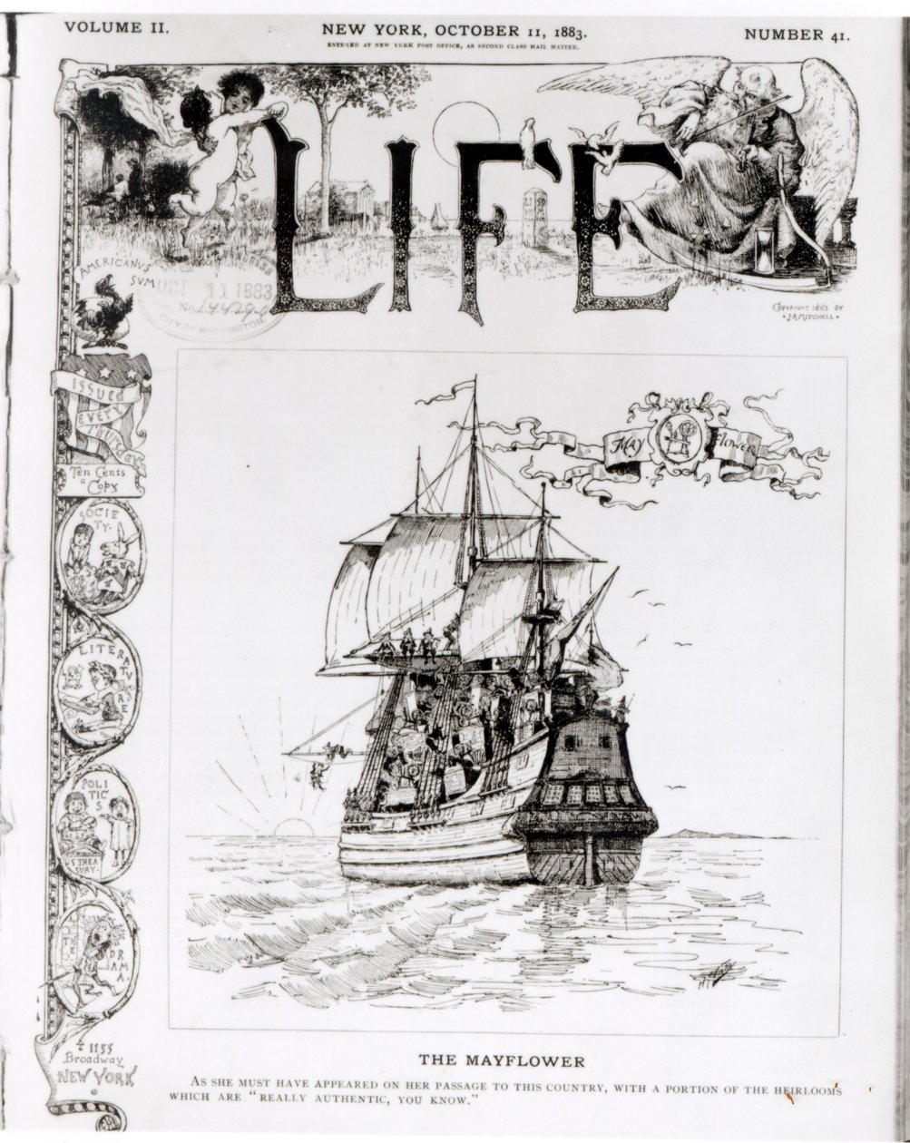 De Mayflower, voorpagina van 