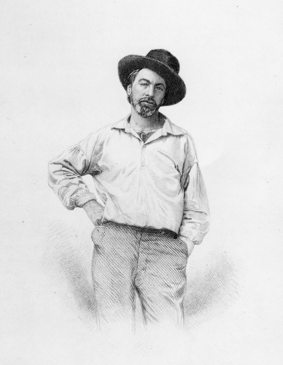 Walt Whitman, frontispice van 