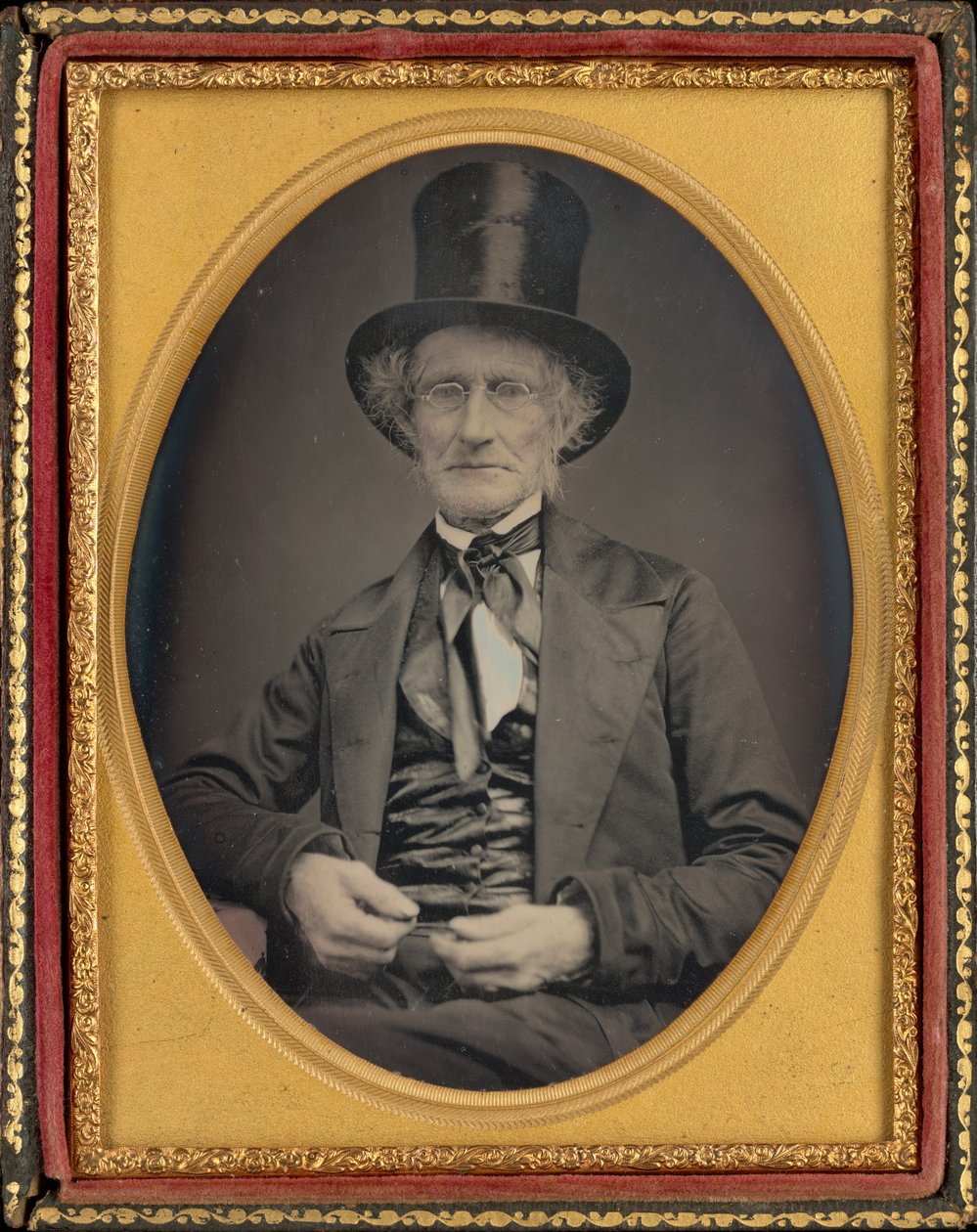 Portret van een Man door American 19th Century