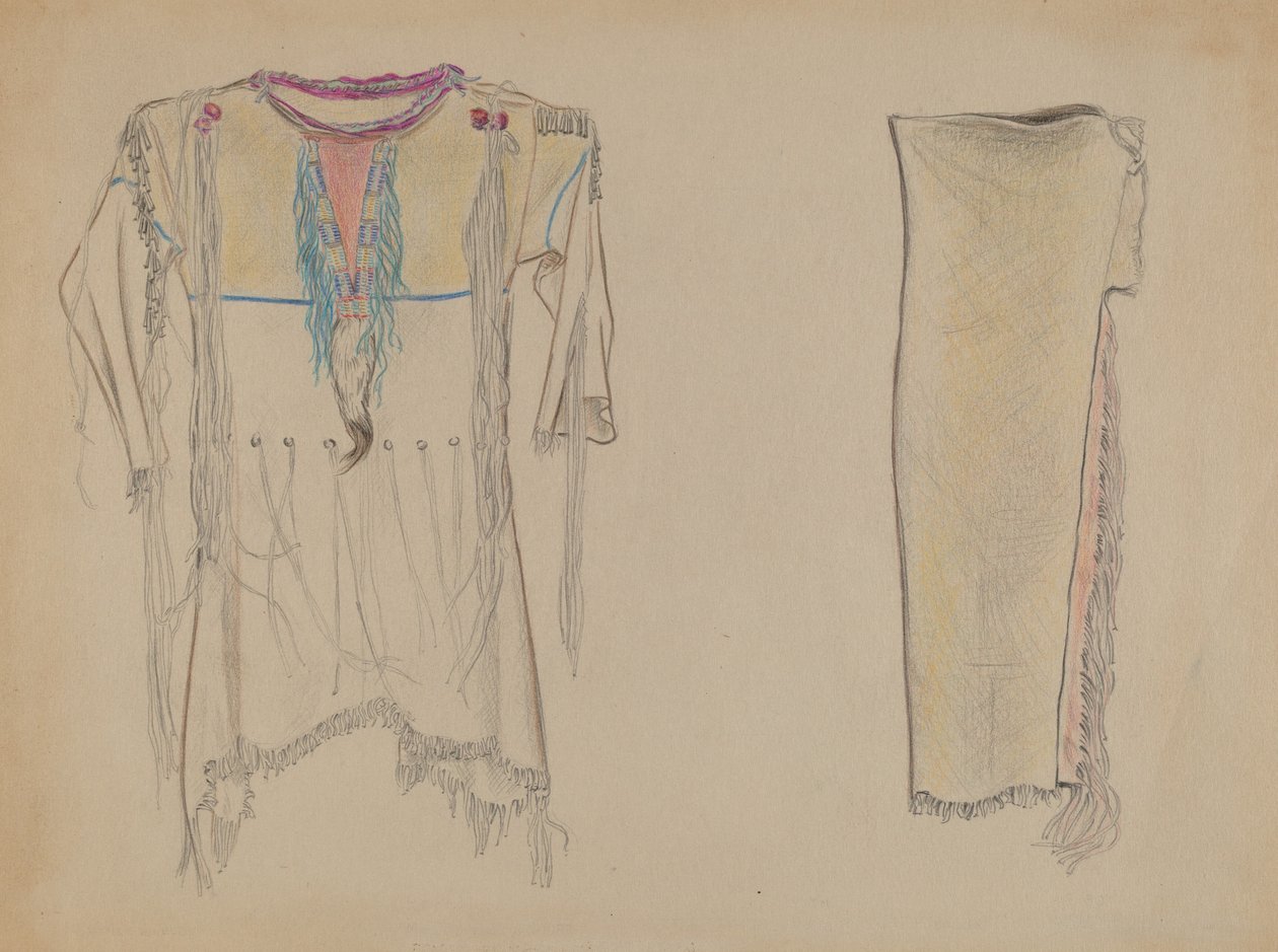 Bucksin shirt en beenkappen door American 20th Century