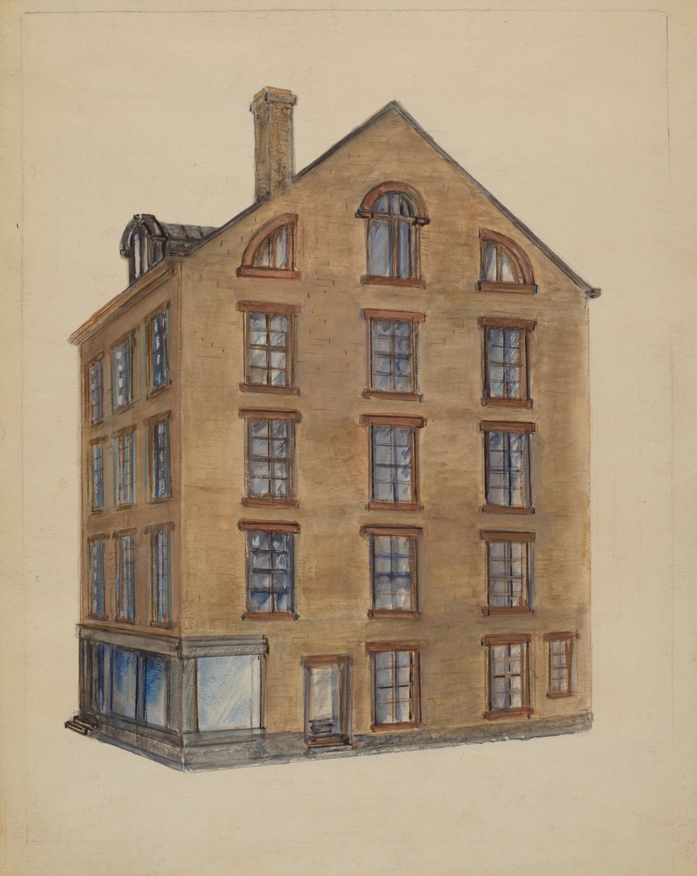 Hoek van Pearl en John Streets door American 20th Century