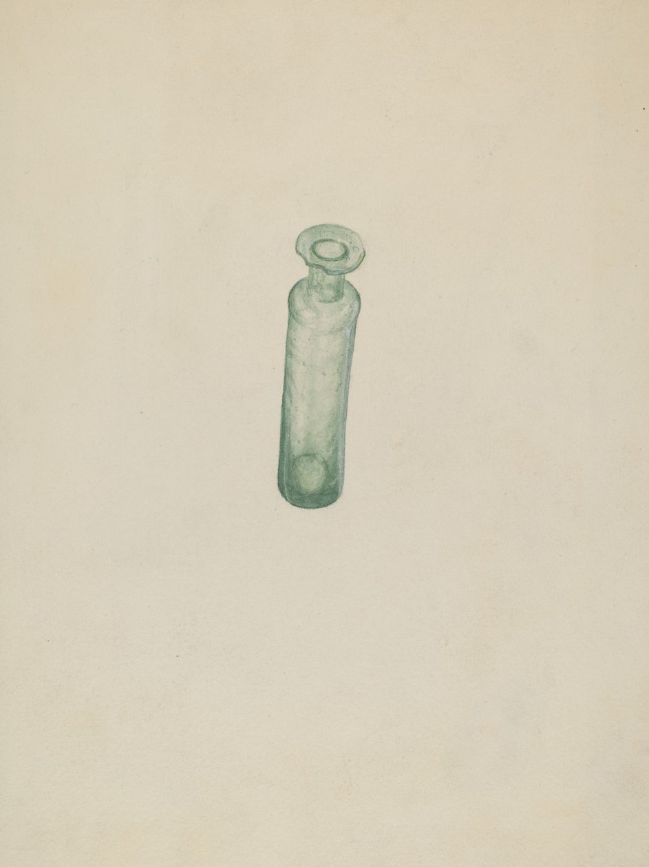 Glazen medicijnfles door American 20th Century