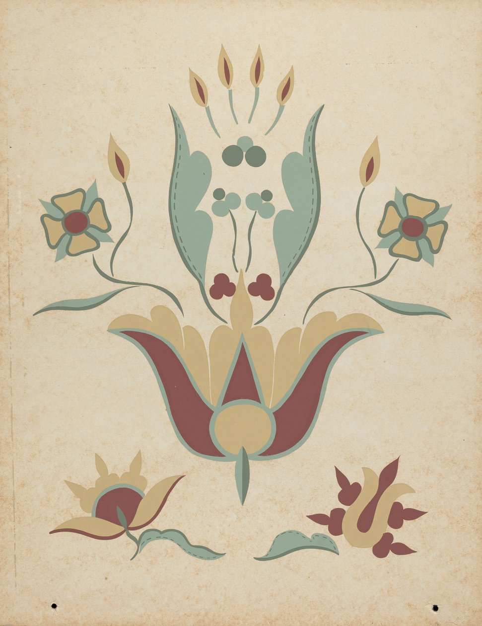 Missie San Louis Obispo altaartabernakel uit het portfolio "Decoratieve kunst van Spaans Californië" door American 20th Century