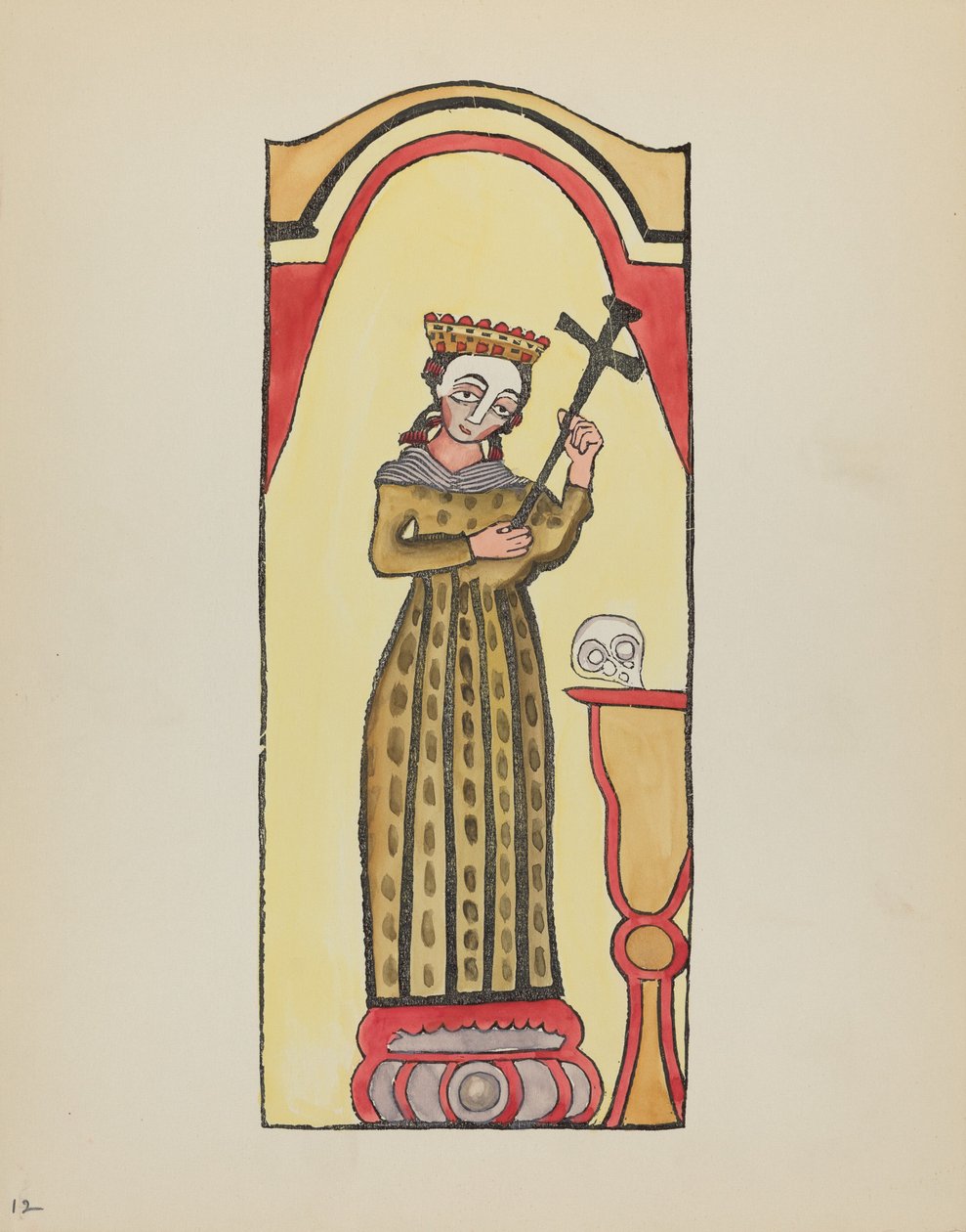 Plaat 12: Sint Rita: Uit Portfolio "Spaanse koloniale ontwerpen van New Mexico" door American 20th Century