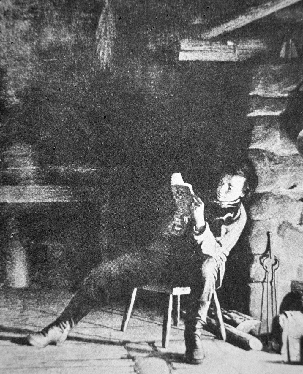Abraham Lincoln als jonge jongen door American Photographer