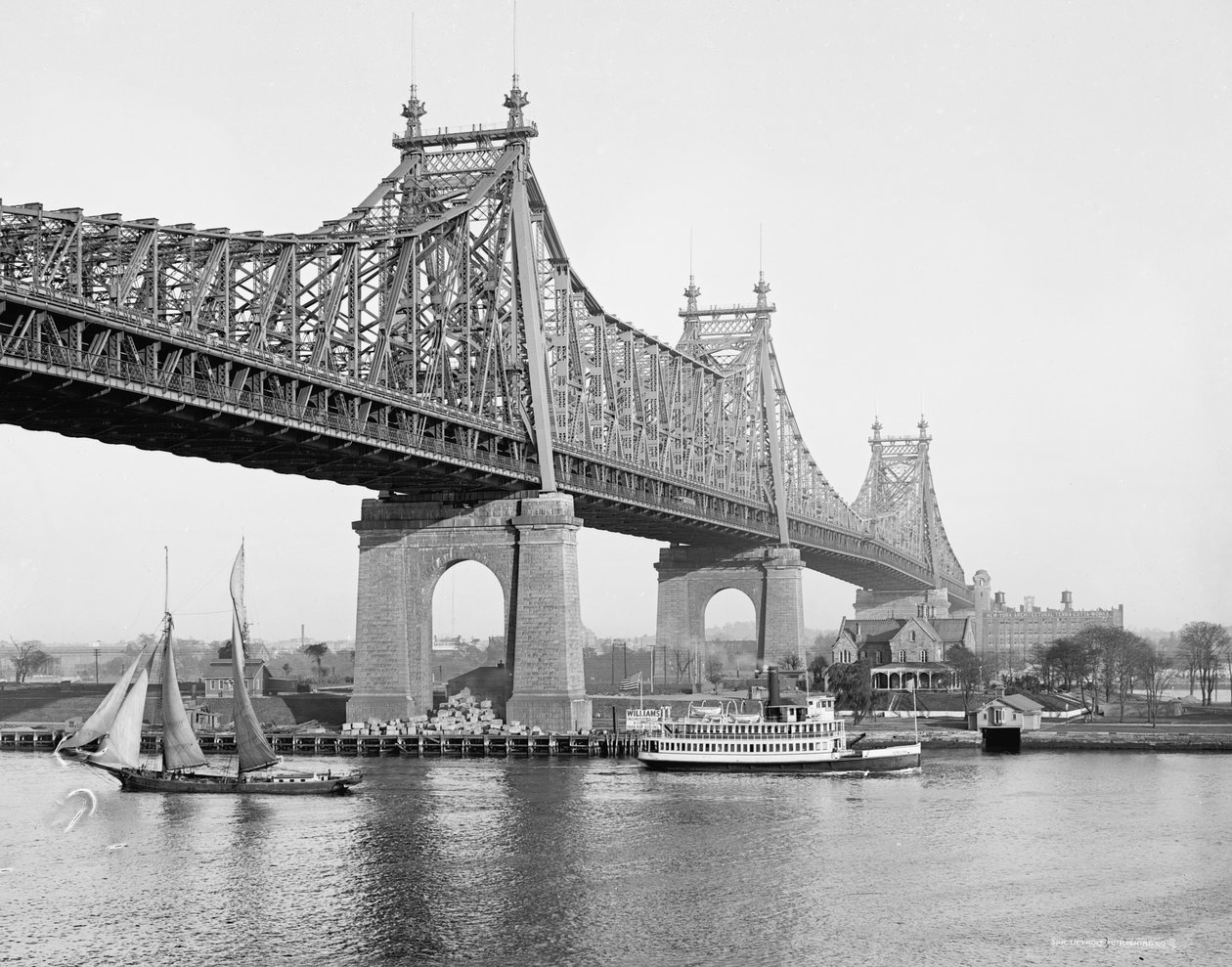 Blackwells Island (Queensboro) Brug, New York, N.Y., 1910-20 door American Photographer