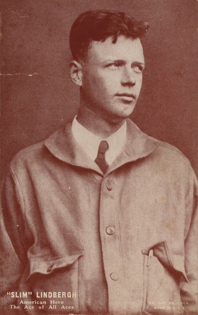 Charles Lindbergh, Amerikaanse vliegenier die de eerste trans-Atlantische solovlucht maakte door American Photographer