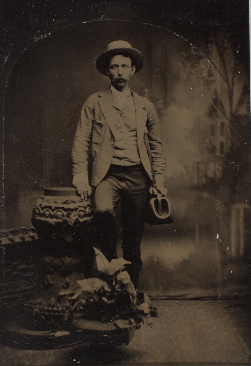 Dr. J. A. Marshall, arts en chirurg, Williamsburg, Indiana, ca. 1865 (foto) door American Photographer
