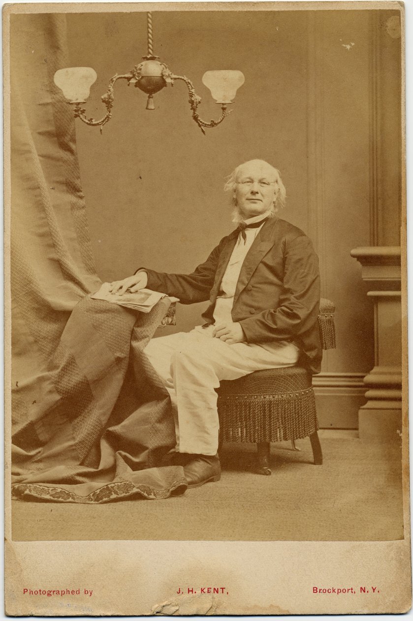 Horace Greeley (1811-72), Amerikaanse politicus en krantenredacteur, foto door J H Kent, Brockport, New York door American Photographer