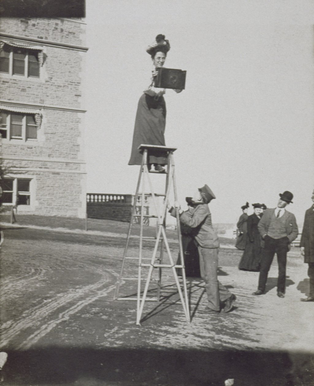 Jessie Tarbox Beals (1871-1942) op de Louisiana Purchase Expositie, 1904 door American Photographer