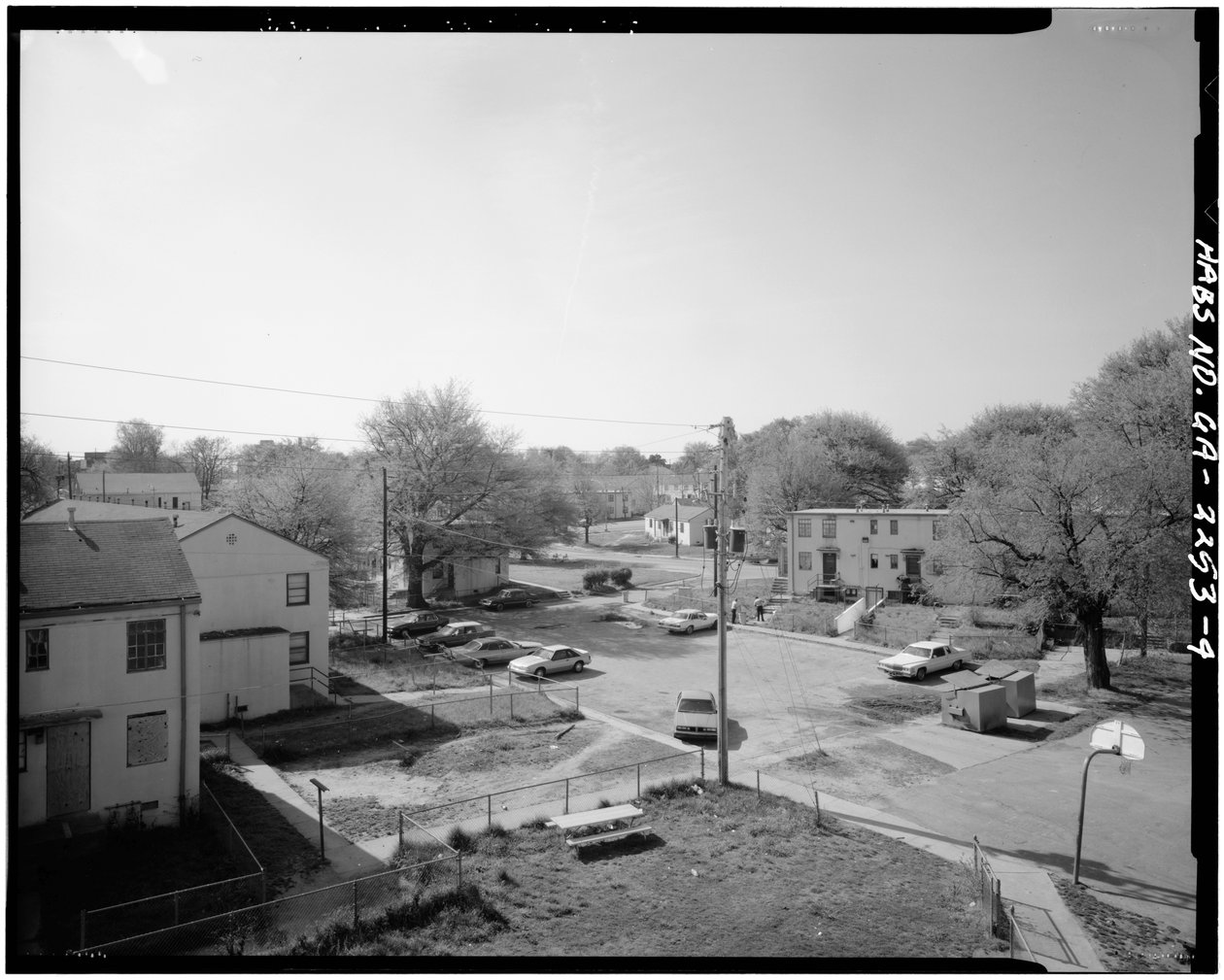 John Hope Homes (Openbare Huisvesting), begrensd door Larkin, Dora, Spelman Streets & Lane, Atlanta, Fulton County, GA door American Photographer