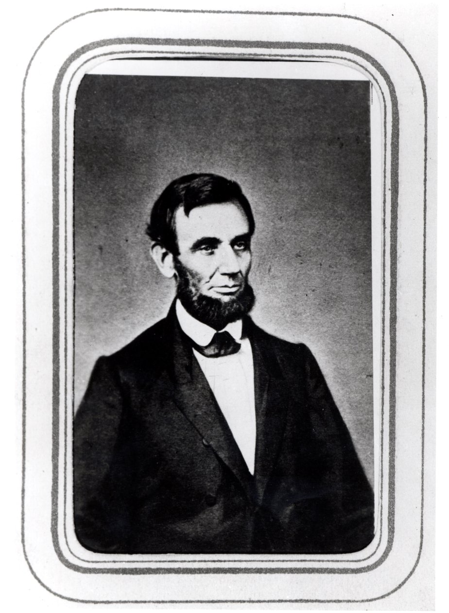 Portret van Abraham Lincoln door American Photographer