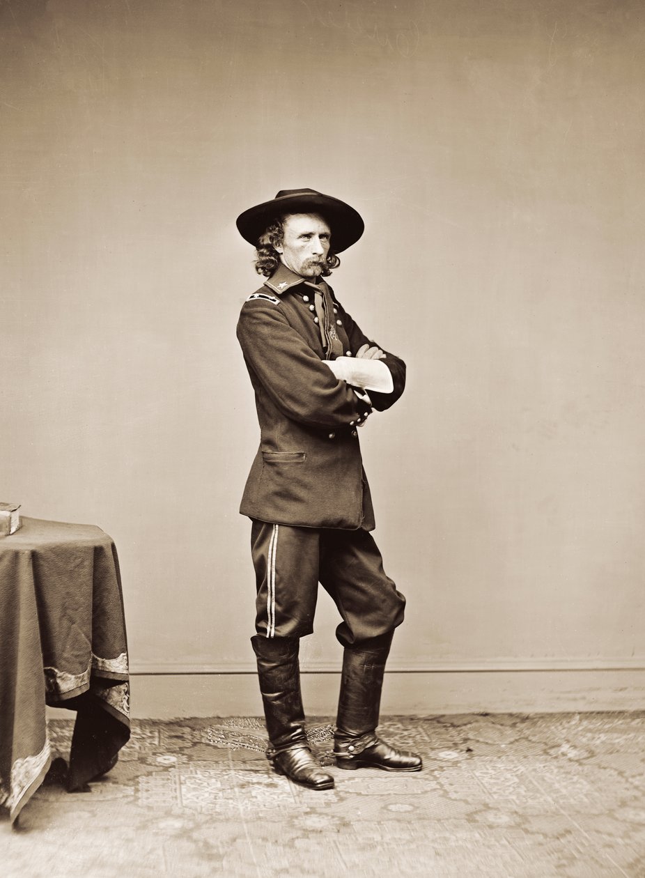 Portret van Generaal George Armstrong Custer door American Photographer