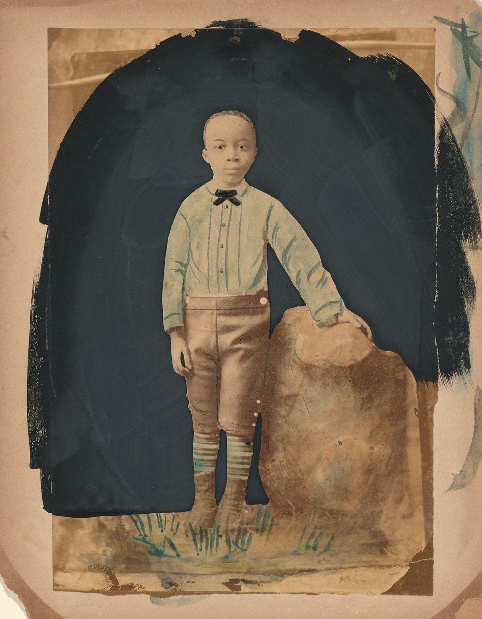 Portret van een jongen,jaren 1860 (foto) door American Photographer