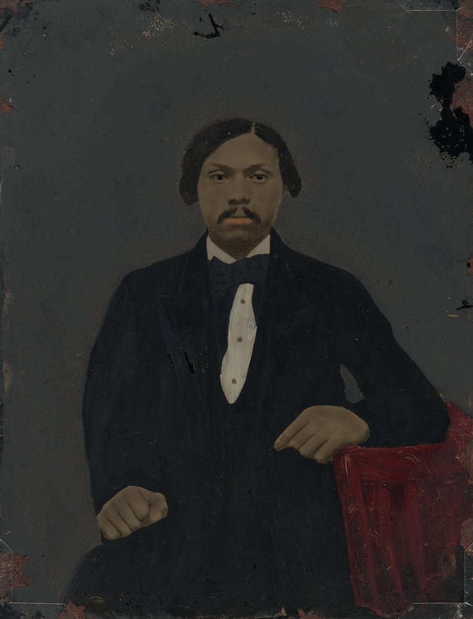 Portret van een man,jaren 1860 (foto) door American Photographer