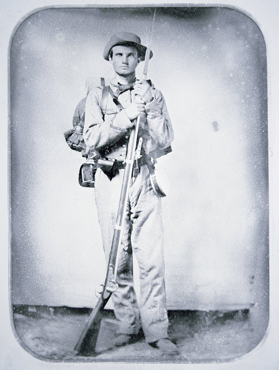 Soldaat Thomas Taylor, Confederate Army door American Photographer