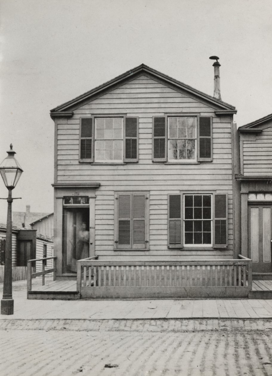 Woning op 42 Monroe St., Chicago, 1869 door American Photographer