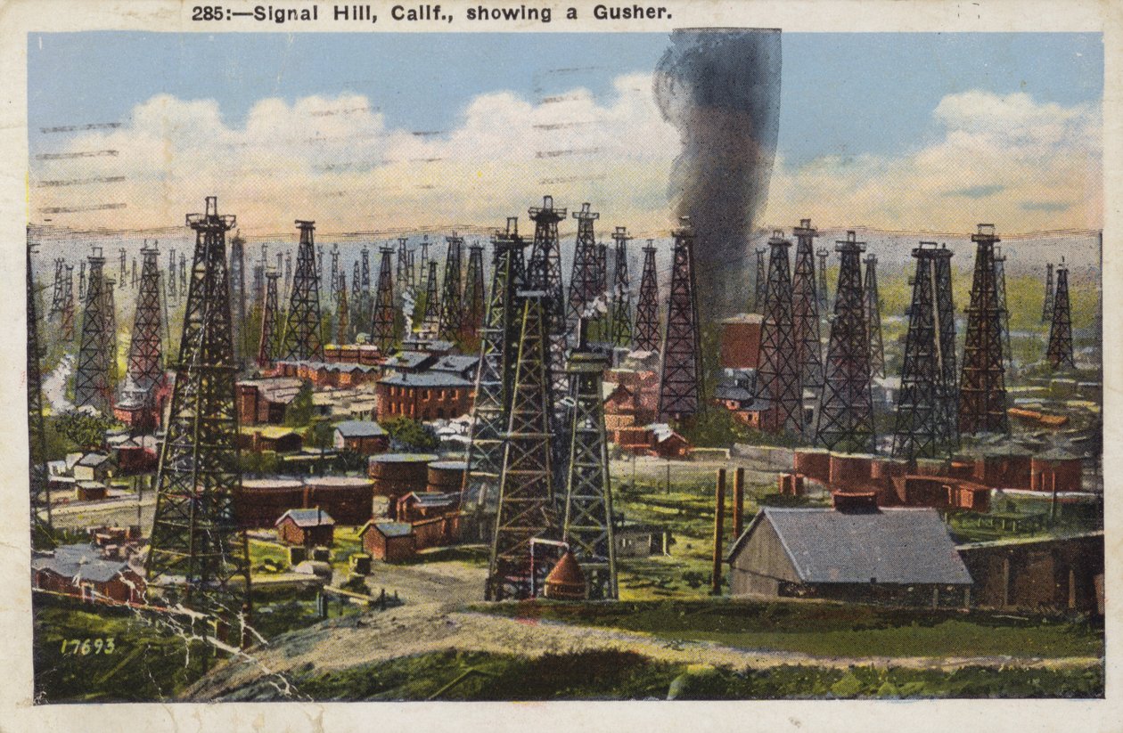 Signal Hill, Californië, met een spuiter (foto) door American Photographer