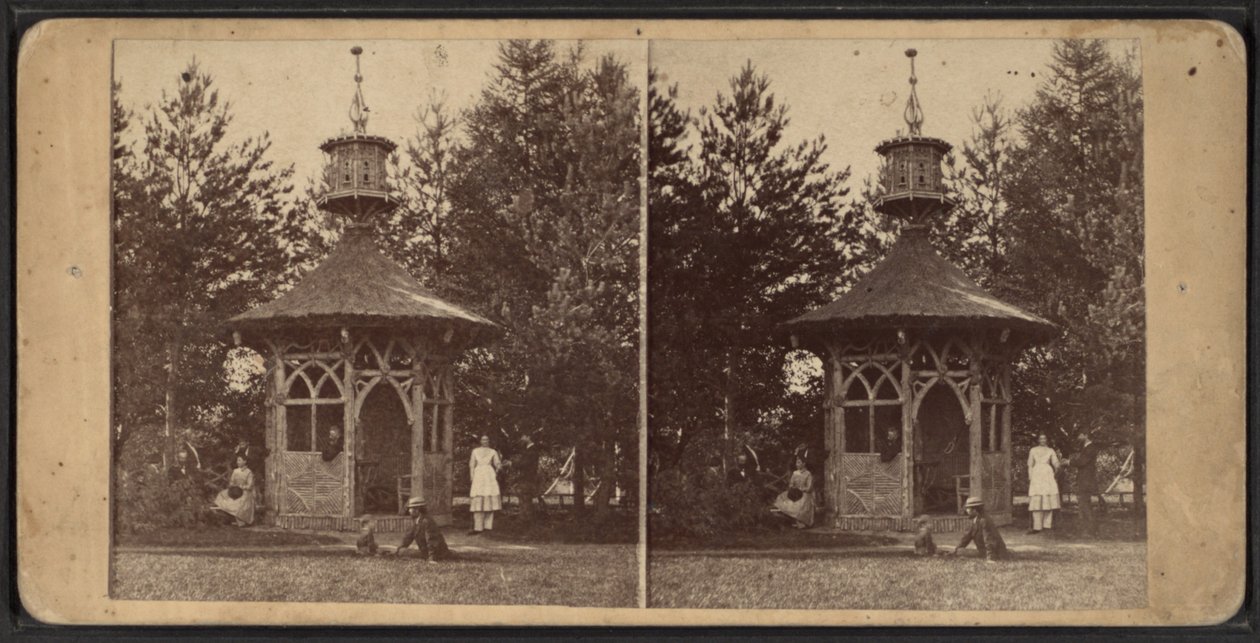 Zomerhuis, Oneida Community, New York State, 1873 door American Photographer