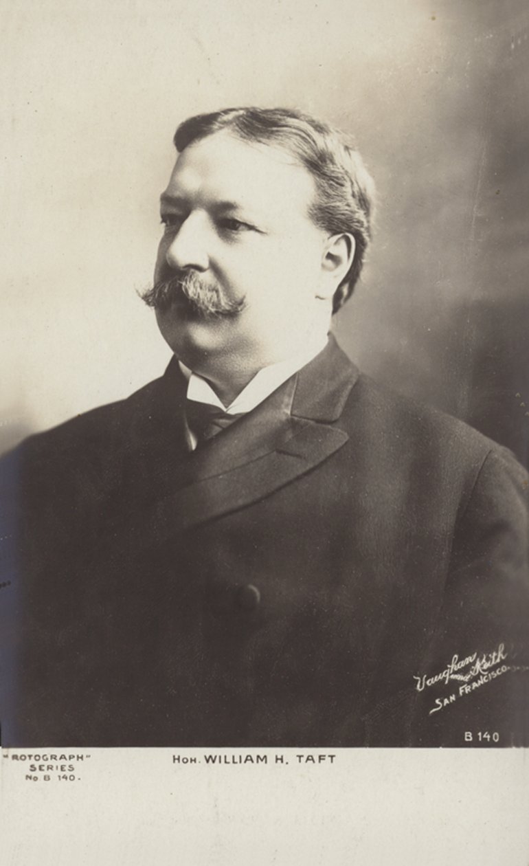 William Howard Taft (z/w foto) door American Photographer