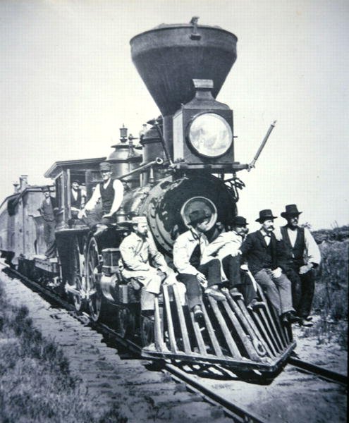Arbeiders op de Chicago, Milwaukee & St Paul Railway Company, ca. 1875 door American Photographer