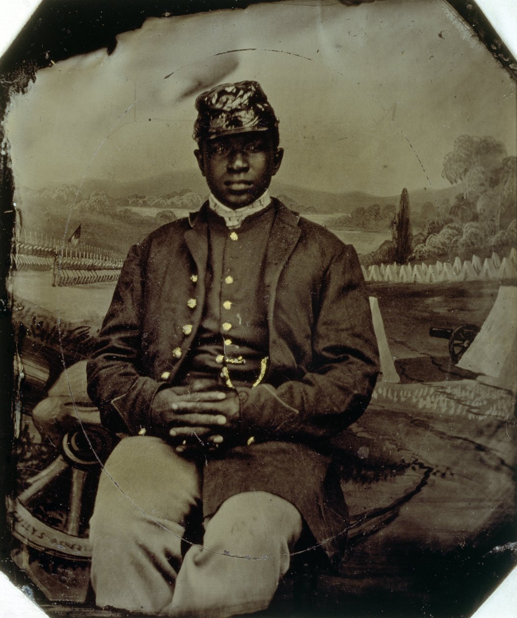 Abraham F. Brown, van de 54e Massachusetts Infanterie, c.1863 door American School