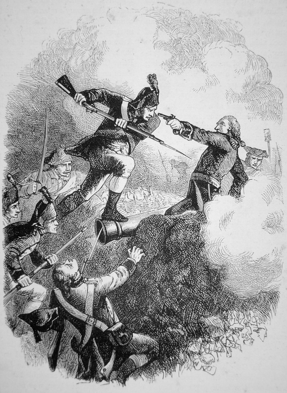 Amerikaanse generaal Anthony Wayne die het Britse bolwerk bij Stony Point veroverde met een gedurfde bajonetaanval in juli 1779 door American School