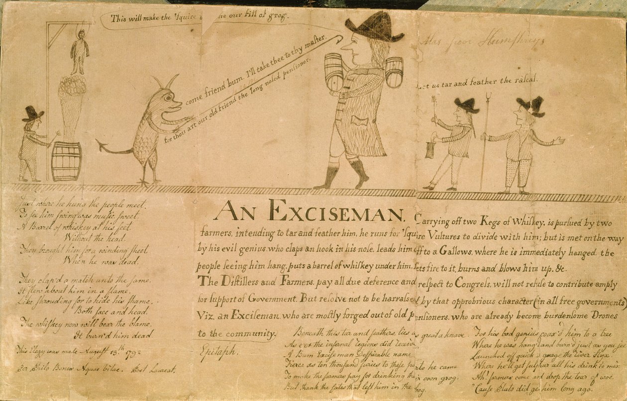 Een Accijnsambtenaar, c.1790 door American School