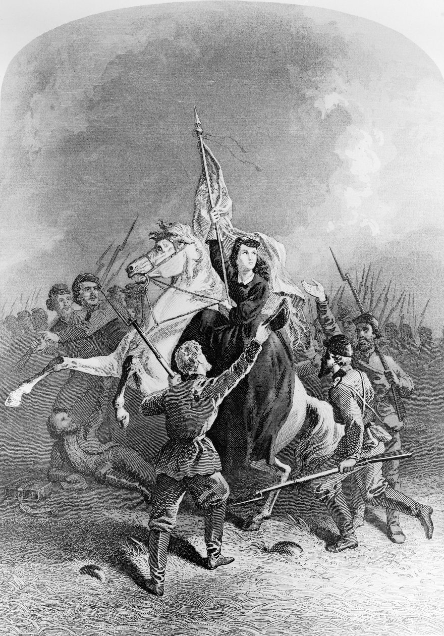 Annie Etheridge Hooks (1839-1913) illustratie uit Womens Work in the Civil War door American School