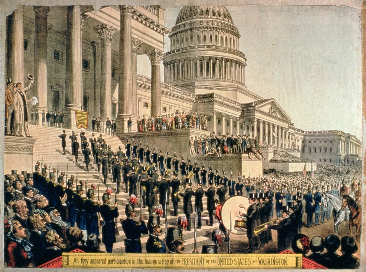 Zoals ze verschenen bij de inauguratie van de president van de Verenigde Staten in Washington door American School
