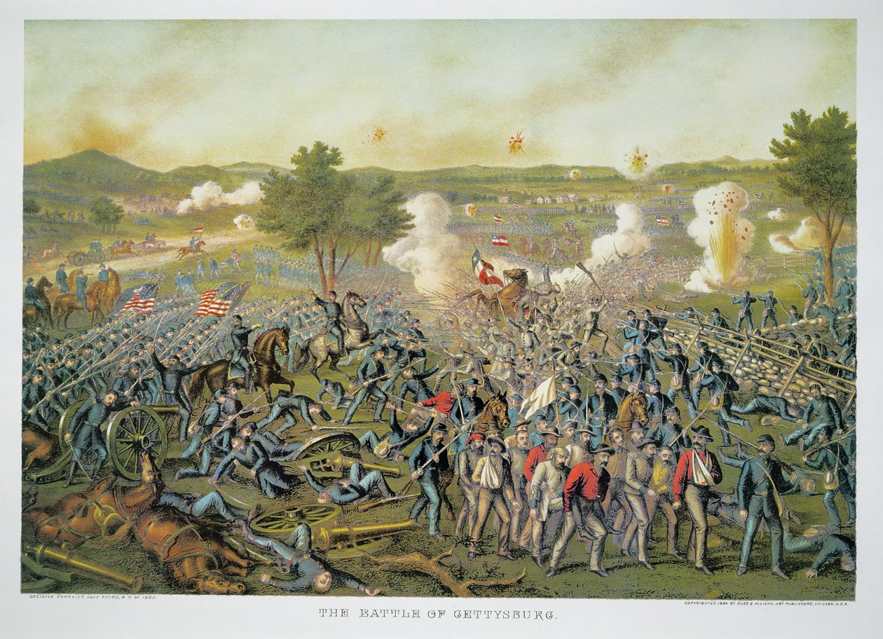 Slag bij Gettysburg door American School