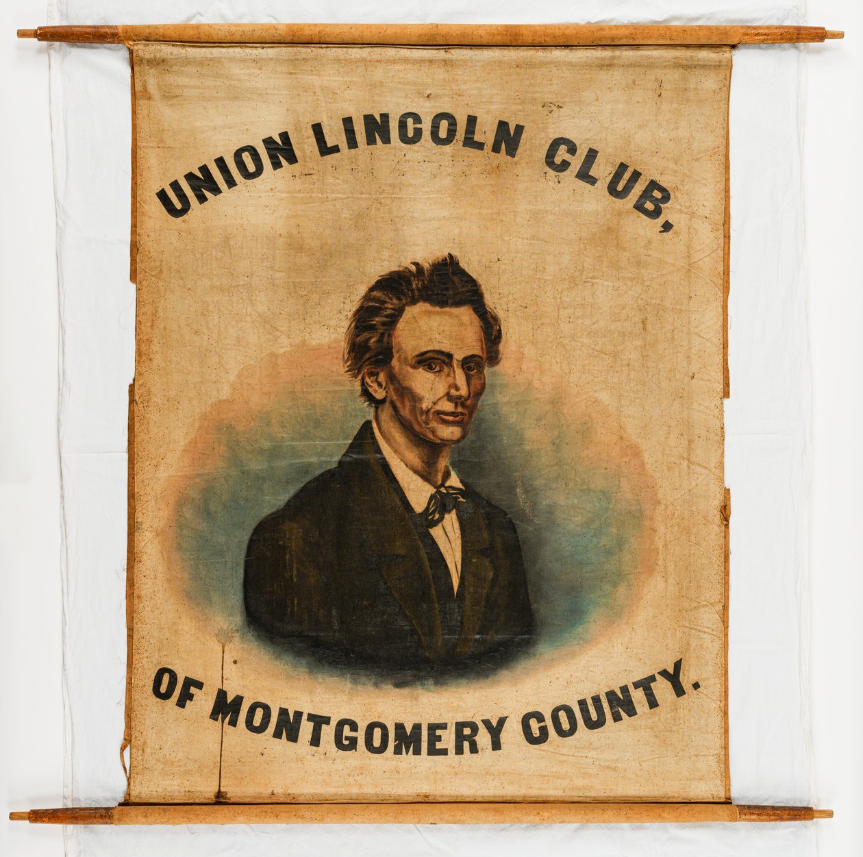 Campagnebanner voor Abraham Lincoln, Montgomery County door American School