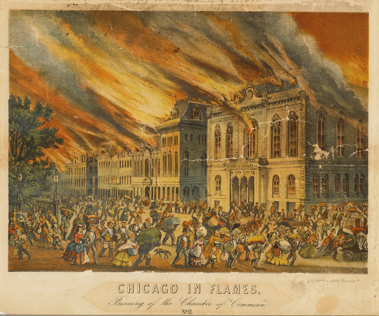 Chicago in vlammen: Verbranding van de Kamer van Koophandel door American School
