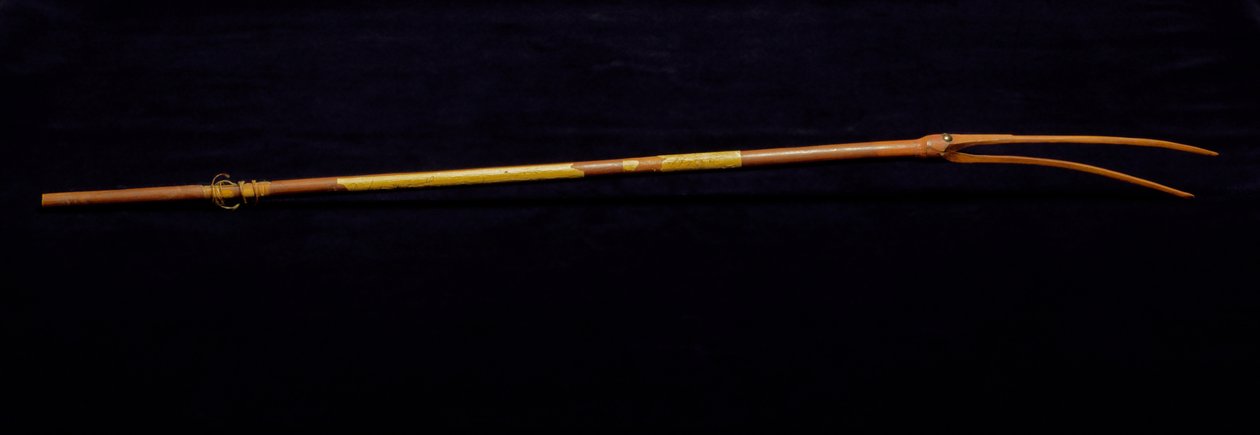 Vrolijke fluit, c.1839 (hout, verf, messing en pees) door American School