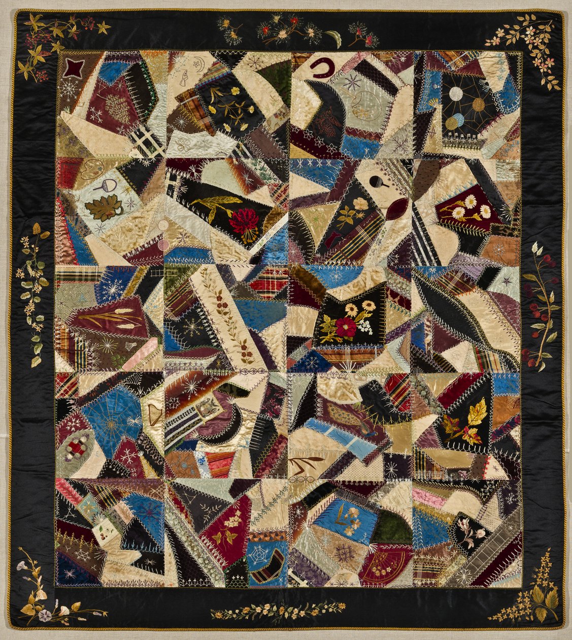 Crazy Quilt, c.1875-1900 door American School