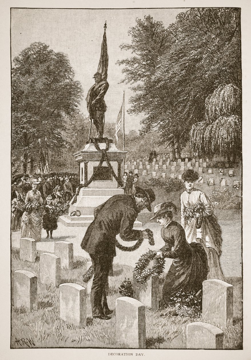 Herdenkingsdag, uit een boek gepubliceerd in 1896 door American School