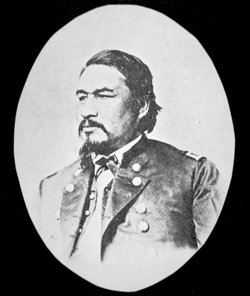 Ely Samuel Parker (1828-95) Seneca Chief en Federal Commissioner on Indian Affairs door American School