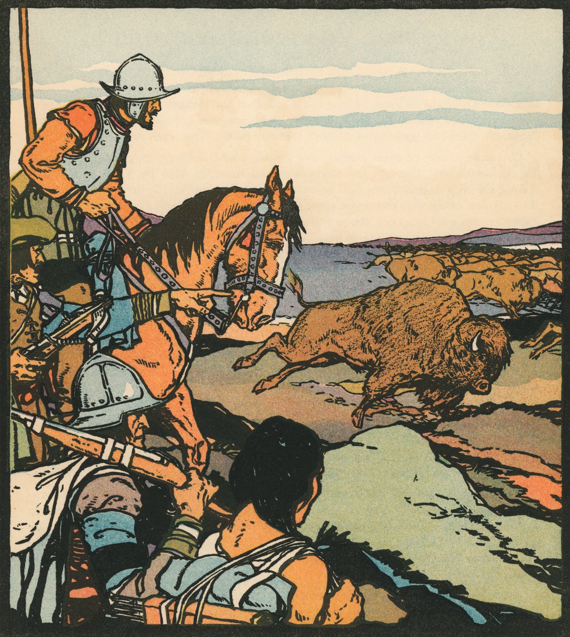 Ontdekkingsreizigers: Francisco Vasquez de Coronado in Kansas door American School