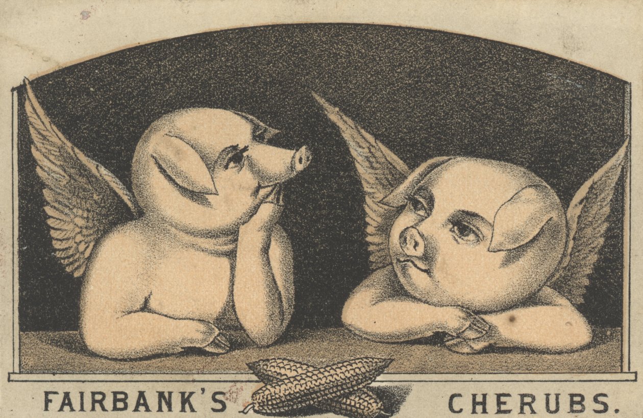 Fairbanks Cherubs, advertentie voor Fairbank Lard, c.1880 door American School