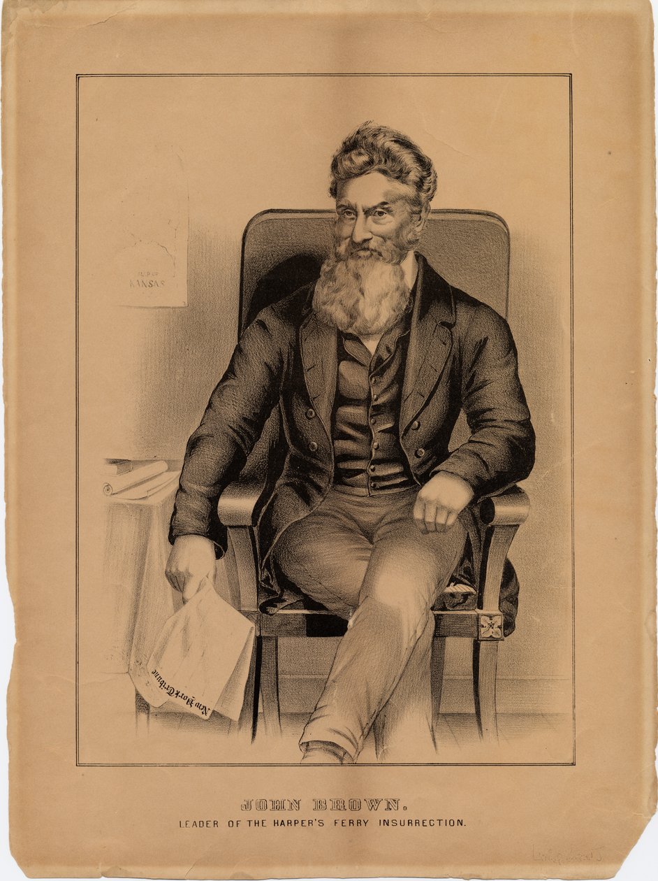 John Brown, leider van de Harpers Ferry-opstand door American School