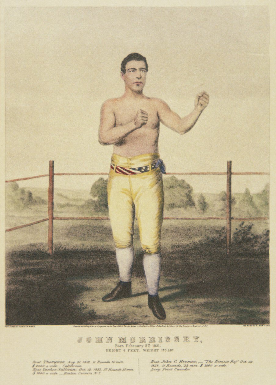 John Morrissey, van een eigentijdse prent door American School